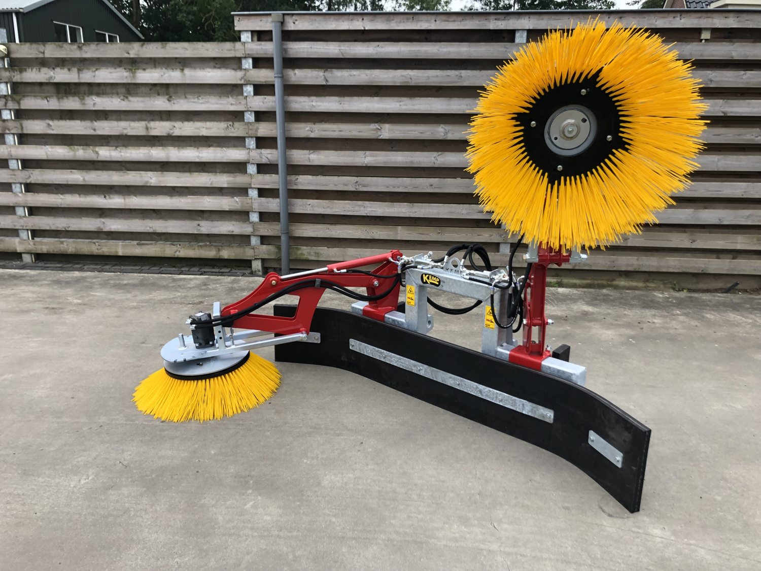 Vaste rubberschuif met twee borstels (RSVOKBD)