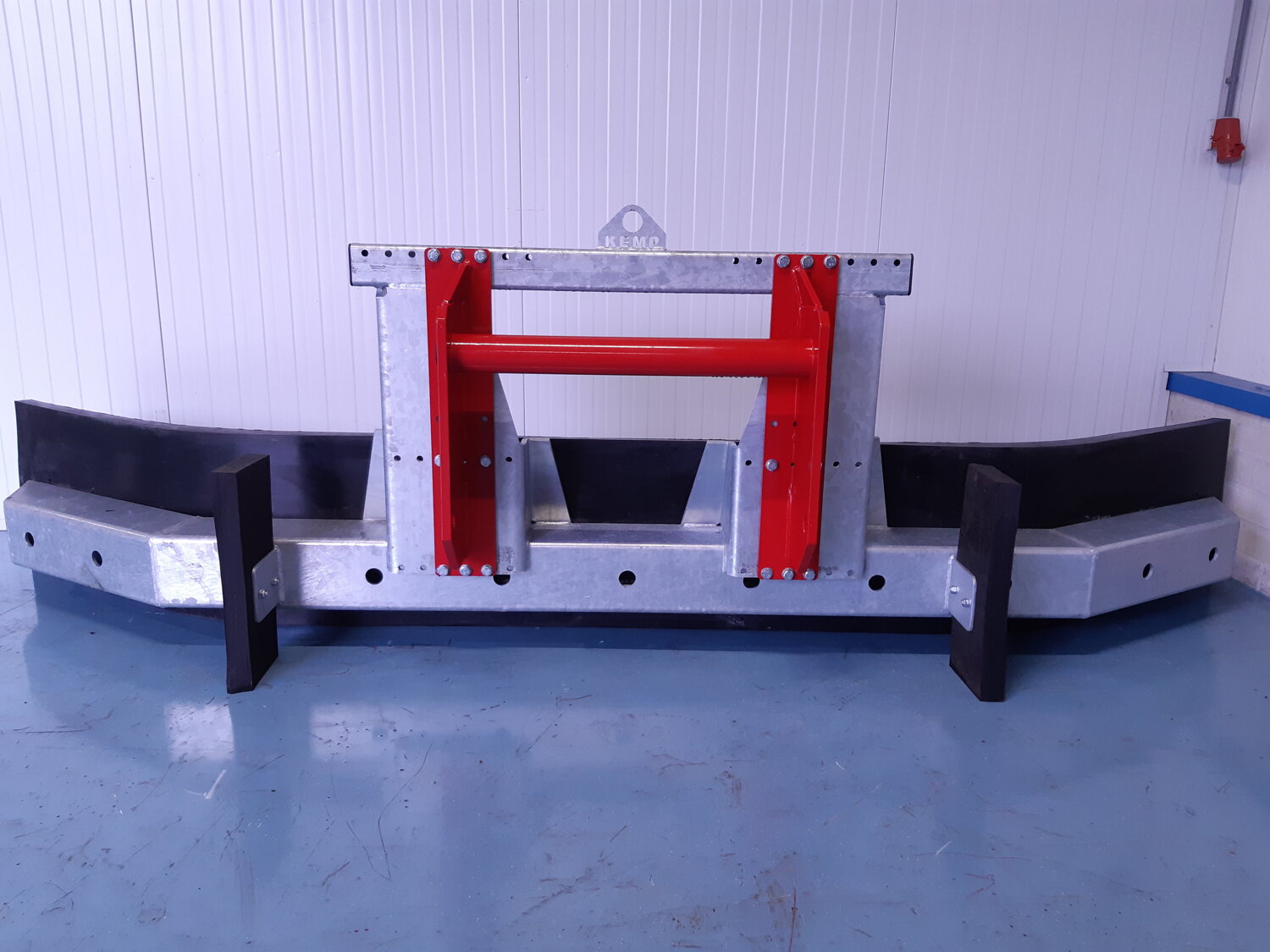 Vaste rubberschuif met kokerframe zwaar (RSVKL)