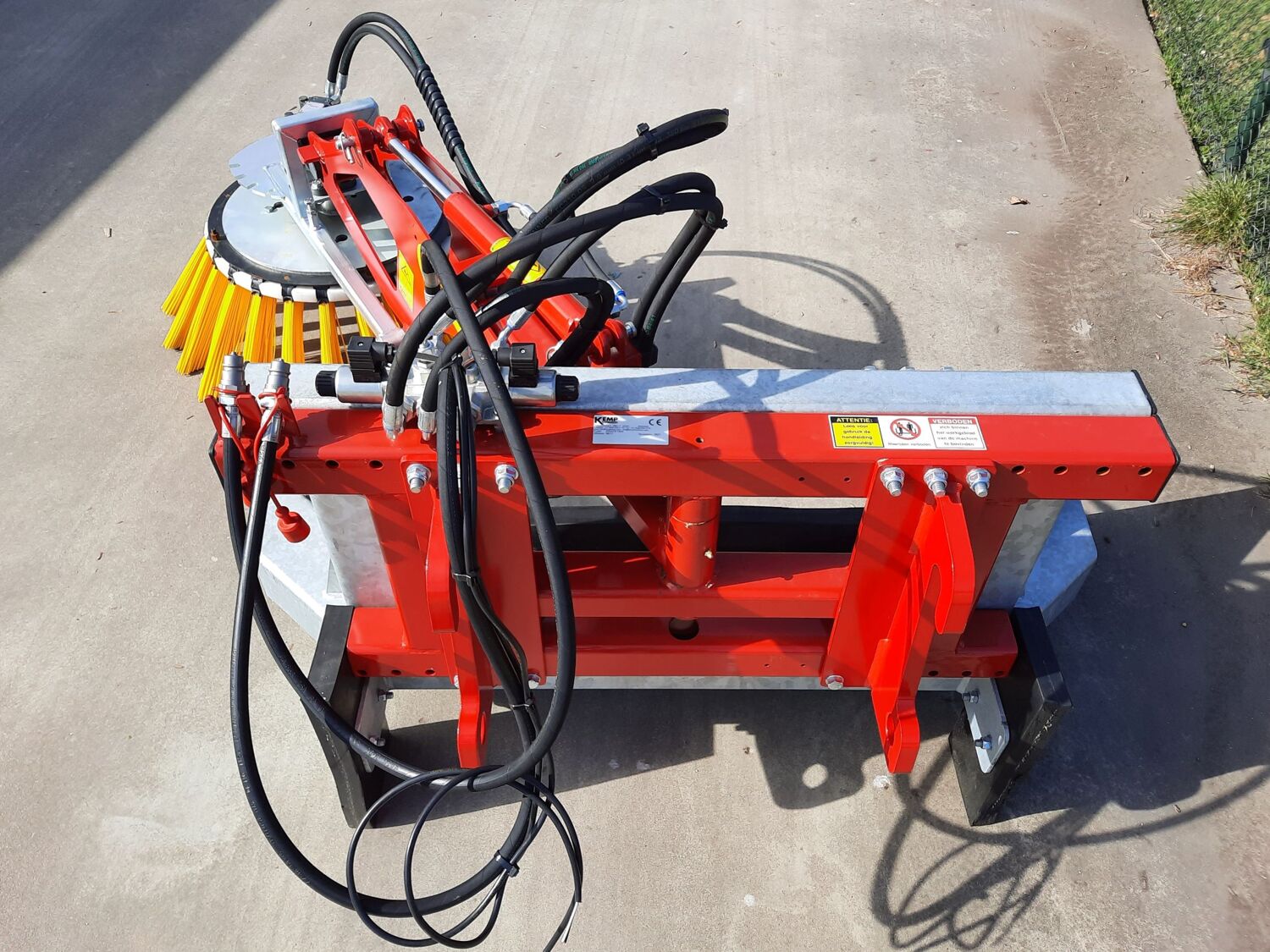 Vaste rubberschuif met één zwenkbare borstel (RSVOKBZ)